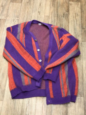 태우(TAEWOO) Vertical Striped Cardigan Purple 후기