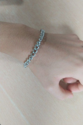 펄리모어(PEARLY MORE) 볼드 샌드 체인 팔찌 (2 colors) 후기
