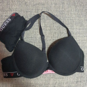 게스언더웨어(GUESS UNDERWEAR) 블랙 에센셜 고탄력 면스판 브라 팬티 세트 후기