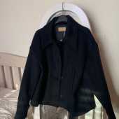 시야쥬(SIYAZU) SI OT 4014 Wool Crop Coat_Dark navy 후기