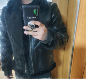 아르반(AREUBAN) 비건 레더 에코 무스탕_블랙 후기