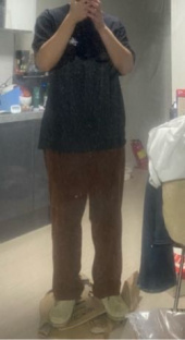 에스파이(ESFAI) SN10 CORDUROY SET UP PANTS (BROWN) 후기