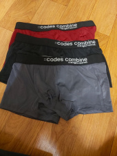 코데즈컴바인 이너웨어(CODES COMBINE INNERWEAR) 빅로고 아웃밴드 드로즈 3PACK (BK/WN/GY) 후기
