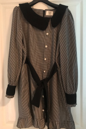 모어댄라이크(MORE THAN LIKE) HOUND CHECK COLLAR DRESS - BLACK 후기
