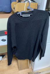 블론드나인(BLOND9) CREW NECK RIB KNIT SWEATER_BLACK 후기