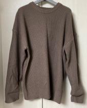 블론드나인(BLOND9) CREW NECK RIB KNIT SWEATER_BROWN 후기