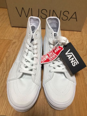 반스(VANS) 스케이트 하이 테이퍼드 - (캔버스) 트루 화이트 / VN0A4U16L5R1 후기