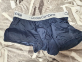 코데즈컴바인 이너웨어(CODES COMBINE INNERWEAR) 컬러로고 화이트밴드 드로즈 2PACK (NY/BK) 후기