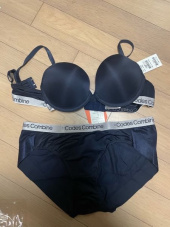 코데즈컴바인 이너웨어(CODES COMBINE INNERWEAR) 컬러로고 화이트밴드 그레이 브라 팬티 세트 후기