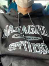 마하그리드(MAHAGRID) COLLEGE LOGO HOODIE NAVY(MG2BSMM401A) 후기