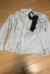 노매뉴얼(NOMANUAL) NECKTIE SHIRT - STRIPED 후기