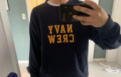 유니폼브릿지(UNIFORM BRIDGE) vtg navy crew sweatshirts navy 후기