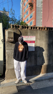 스컬프터(SCULPTOR) 90’s Logo Sweatpants Washed Toffee 후기