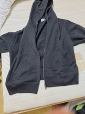 토피(TOFFEE) 2WAY 스웻 후드 집업 (BLACK) 후기