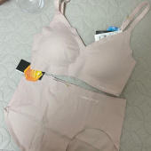 코데즈컴바인 이너웨어(CODES COMBINE INNERWEAR) 라이트핑크 케미솔 와이어리스 프리컷 브라 팬티 세트 후기