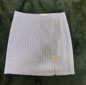 로라로라(ROLAROLA) (SK-21145) CHECK CLEAR BELT SKIRT YELLOW 후기