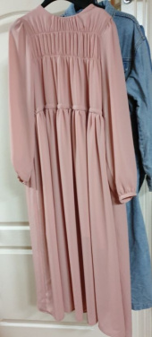가니송(GANISONG) Shirring Romantic Long One-piece_pink 후기