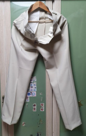 커스텀어클락(COSTUME O’CLOCK) 벨트 세미 와이드 슬랙스 블랙 후기