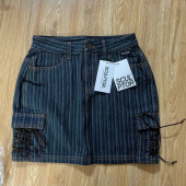 스컬프터(SCULPTOR) Striped Washing Cargo Skirt Blue/Wasabi 후기