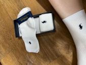 폴로 랄프 로렌(POLO RALPH LAUREN) 코튼블렌드 캐주얼 크루 삭스 3팩 - 화이트 후기
