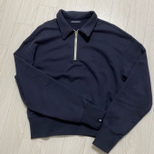 벤시몽(BENSIMON) HALF ZIP UP CROP SWEATSHIRT - NAVY 후기