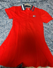 타미진스(TOMMY JEANS) 플레어 플레그 폴로 원피스 (T32B1WOP49TWT2XNL) 후기