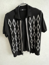 엘엠씨(LMC) LMC DIAMOND ZIP UP KNITTED POLO SHIRT black 후기