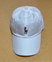 폴로 랄프 로렌(POLO RALPH LAUREN) 스트레치 코튼 볼 캡 - 화이트 후기