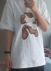 예스아이씨(YESEYESEE) S**t Bear Tee White 후기