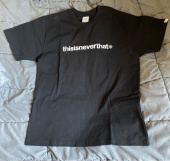 디스이즈네버댓(THISISNEVERTHAT) T-Logo Tee Black (003) 후기