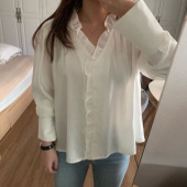 아웃엑소(OUTX.O) way blouse ivory 후기