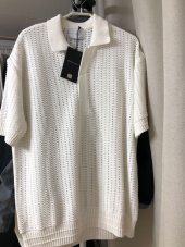 메종미네드(MAISON MINED) BUTTER CREAM KNIT HALF SHIRTS 후기