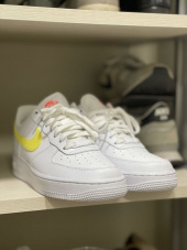 나이키(NIKE) 에어포스1 07 화이트옐로 우먼 315115-160 IP 후기