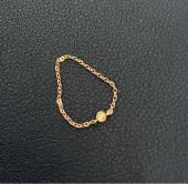 로이드(LLOYD) 스몰 탄생석 2mm 체인링 14K Gold 반지 LRS21052G 후기