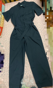 블랭크03(BLANK03) belted cotton jumpsuit (dark navy) 후기