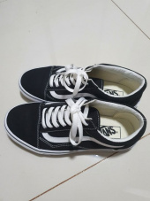 반스(VANS) 올드스쿨(캔버스) - 블랙:트루 화이트 / VN000ZDF1WX1 후기