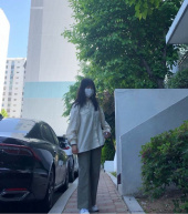 마뗑킴(MATIN KIM) KHAKI COTTON PANTS 후기