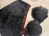 게스언더웨어(GUESS UNDERWEAR) 블랙 액티브로고 컬러밴드 브라 팬티 세트 후기