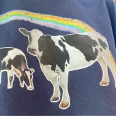 론론(RONRON) MILKCOW OVER FIT T-SHIRT GREYISH BLUE 후기