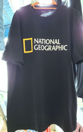 내셔널지오그래픽(NATIONALGEOGRAPHIC) N212UTS670 크로우 유니 쿨맥스 빅 로고 반팔 티셔츠 CARBON BLACK 후기