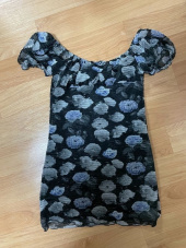큐리티(CURETTY) C METALLIC FLOWER SHIRRING DRESS_BLACK 후기