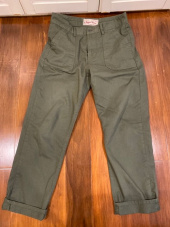 러기드하우스(RUGGED HOUSE) 10s TWILL FATIGUE WORKPANTS 베이지 후기