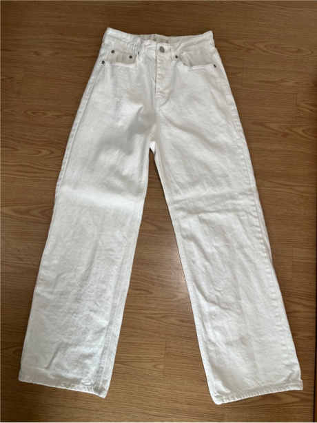 리엘(RE L) Cottony denim pants (white) 후기