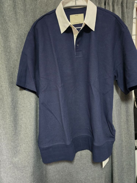 포터리(POTTERY) Short Sleeve Rugby T-Shirt_Navy 후기