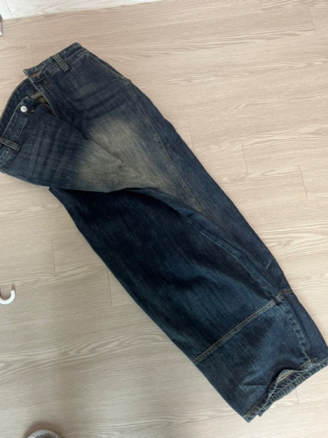 노운(NOUN) curved denim pants (deep blue) 후기