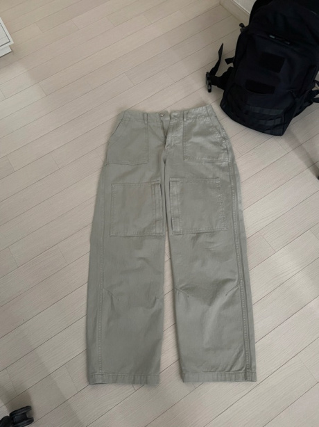 노운(NOUN) utility fatigue pants (light grey) 후기