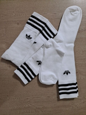 아디다스(ADIDAS) 솔리드 크루 삭스 3P - 화이트:블랙 / S21489 후기
