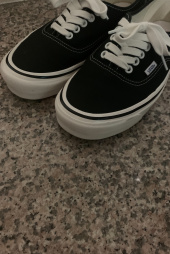 반스(VANS) 어센틱 44 DX - (애너하임 팩토리) 블랙/체크/ VN0A38ENOAK1 후기