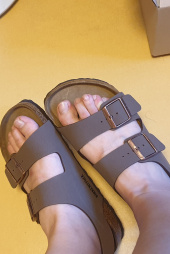 버켄스탁(BIRKENSTOCK) 밀라노 모카 634501 후기