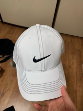 나이키(NIKE) 스티치 로고 스우시 화이트 캡(333114) 후기